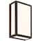 Access Lighting GEO, Dual Voltage Outdoor LED Wall Mount, Bronze Finish, Acrylic Lens Acrylic 20090LEDMG-BRZ/ACR - alternate 9